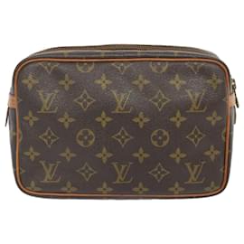 Louis Vuitton-Louis Vuitton Monogram Compiegne 23 Clutch Bag M51847 LV Auth am5783-Monogram