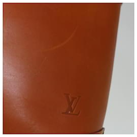 Louis Vuitton-LOUIS VUITTON Nomad Leder Lockit Handtasche Braun M85388 LV Auth ar11388b-Braun