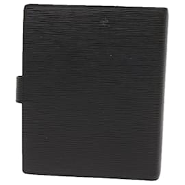 Louis Vuitton-LOUIS VUITTON Epi Agenda GM New Day Planner Cubierta Negro R20212 Autenticación LV5793-Negro