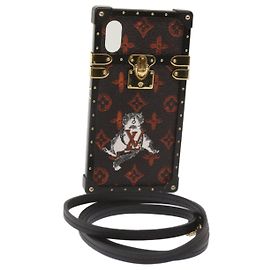 Louis Vuitton Capa para iPhone M para iPhone com Monograma Transformado com Monograma63891 auth 66181 Preto