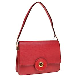 Louis Vuitton-LOUIS VUITTON Epi Free Run Shoulder Bag Red M52407 LV Auth 66438-Red