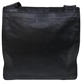 Chanel-CHANEL Shoulder Bag Lamb Skin Black CC Auth hk1074-Black