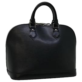 Louis Vuitton-Bolso de mano LOUIS VUITTON Epi Alma Negro M52142 LV Auth 66582-Negro