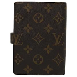 Louis Vuitton-LOUIS VUITTON Monogram Agenda PM Day Planner Cover R20005 Autenticación LV5787-Monograma