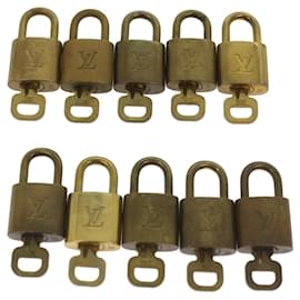 Louis Vuitton-Louis Vuitton padlock 10set Padlock Gold Tone LV Auth ep3233-Other
