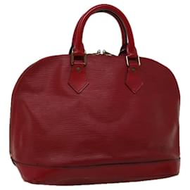 Louis Vuitton-LOUIS VUITTON Bolsa Epi Alma Vermelho Castelhano M52147 Autenticação de LV 66669-Outro