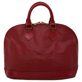 Louis Vuitton-LOUIS VUITTON Bolsa Epi Alma Vermelho Castelhano M52147 Autenticação de LV 66669-Outro