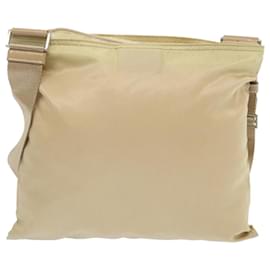 Prada-PRADA Shoulder Bag Nylon Beige Auth 66591-Beige