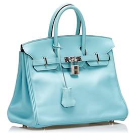 Hermès-HERMES Sacs à main Birkin 25-Bleu