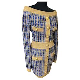 Balmain-BALMAIN Dresses-Blue