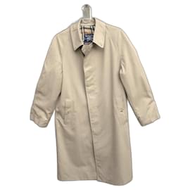 Burberry-Impermeable Burberry vintage talla 44-Beige