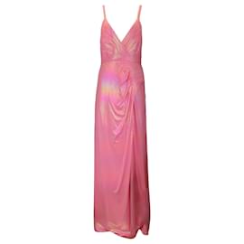 Autre Marque-Retrofete Flamingo Pink Yesi Dress-Pink