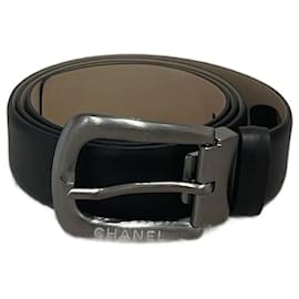 Chanel-CHANEL Cinturones T.cm 95 Cuero-Negro