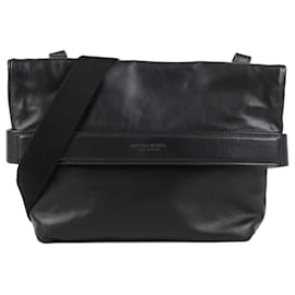 Bottega Veneta-Bottega Veneta Marco Polo Messenger Bag Leather-Black