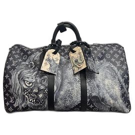 Louis Vuitton Keepall 55 Safari Bleu Marine