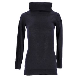 Pull Col Roulé Iris & Ink en Laine Bleu Marine Bleu