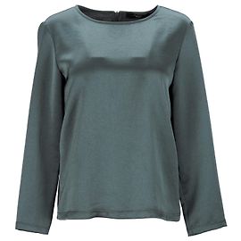 Autre Marque Langärmlige Max Mara Weekend-Bluse aus grünem Polyester Grün