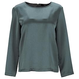 Autre Marque-Max Mara Weekend Long Sleeve Blouse in Green Polyester-Green