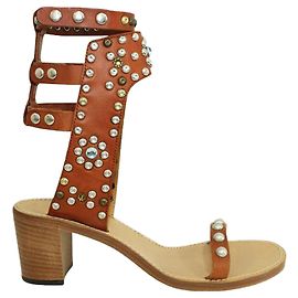 Isabel Marant Sandali Elvis con borchie marroni Marrone