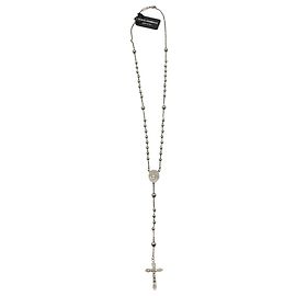 Dolce & Gabbana Rosary Necklace in Silver Brass Silvery Metallic