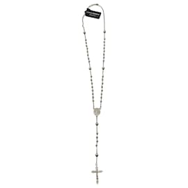 Dolce & Gabbana-Dolce & Gabbana Rosary Necklace in Silver Brass-Silvery,Metallic