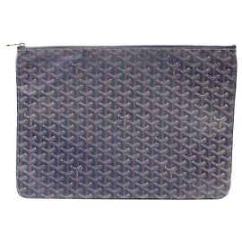 Pochette Goyard Sénat MGM en Toile Bleue Bleu
