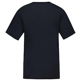 Autre Marque-Camiseta cómoda de escritura a mano - Maison Kitsune - Algodón - Negro-Negro