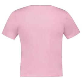 Autre Marque-Baby Fox Patch T-Shirt - Maison Kitsune - Cotton - Pink-Pink