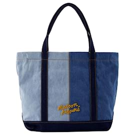 Autre Marque-Fox Head Medium Shopper Bag - Maison Kitsune - Denim - Blue-Blue
