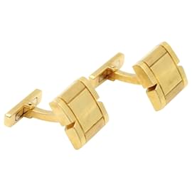 Cartier-Cartier "Tank Française" Cufflinks in 18k yellow gold-Golden,Metallic