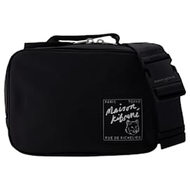 Autre Marque-""The Traveller"" Belt Bag - Maison Kitsune - Synthetic - Black-Black