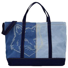 Autre Marque Bolso Shopper Fox Head Weekender - Maison Kitsune - Denim - Azul Azul