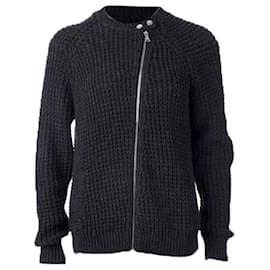 Sandro-Black knitted cardigan-Black