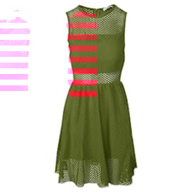 Sandro-Window Dress-Red