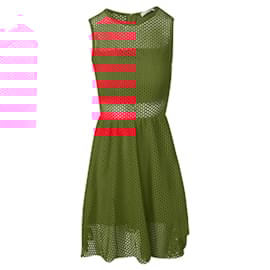 Sandro-Window Dress-Red