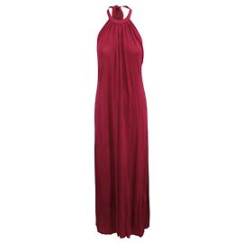 Reformation Maxi robe rouge dos nu Rouge