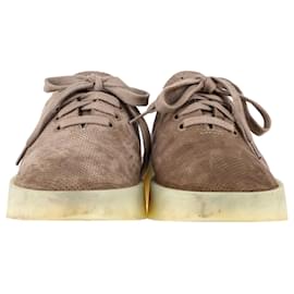 Fear of God-Fear of God Perforated Low-Top Sneakers In Brown Suede-Brown