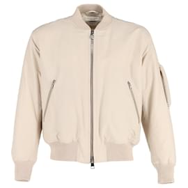 Bottega Veneta-Bottega Veneta antes de la primavera 2020 Cazadora bomber de algodón en algodón color crema-Blanco,Crudo