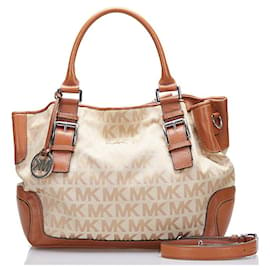Michael Kors-Jacquard Logo Handbag-Other