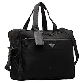 Prada-Prada Tesssuto Logo Business Bag  Canvas Business Bag V361 in Good condition-Other