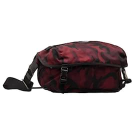 Prada-Prada Tessuto Camouflage Crossbody Bag Canvas Shoulder Bag in Good condition-Other
