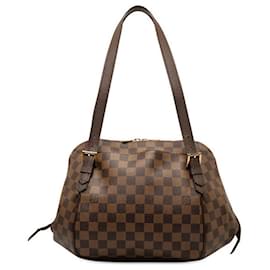 Louis Vuitton-Louis Vuitton Damier Ebene Belem MM Canvas Handbag N51174 in Good condition-Other