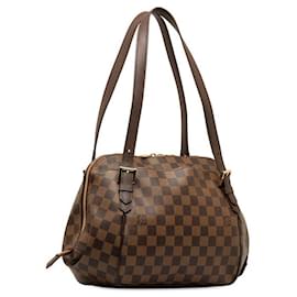 Louis Vuitton-Louis Vuitton Damier Ebene Belem MM Canvas Handbag N51174 in Good condition-Other