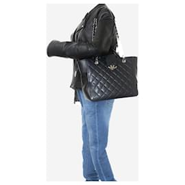Chanel-Black 2016 caviar quilted tote bag-Black