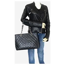 Chanel-Black 2014 caviar leather GST bag-Black