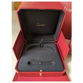 Cartier Authentic Love Bracelet bangle lined box and paper Red