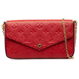 Louis Vuitton-Pochette Felicie con monogramma rosso Louis Vuitton-Rosso