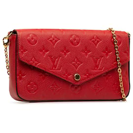 Louis Vuitton-Pochette Felicie con monogramma rosso Louis Vuitton-Rosso