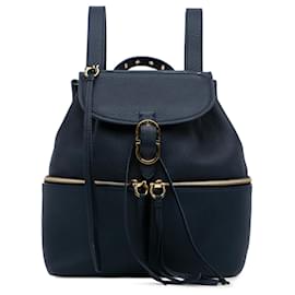 Salvatore Ferragamo-Mochila Ferragamo Gancini Azul-Azul,Azul marinho