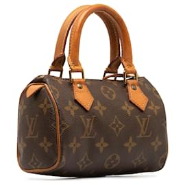 Louis Vuitton-Mini HL Speedy con monograma marrón de Louis Vuitton-Castaño